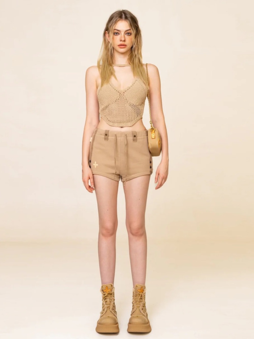 SMFK WildWorld Adventure Camping Shorts In Wheat